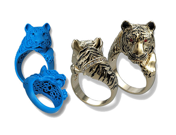Tiger Ring in CAD