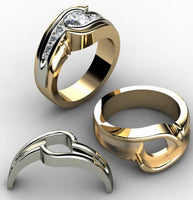 Customize your ring in yellow gold or white gold
